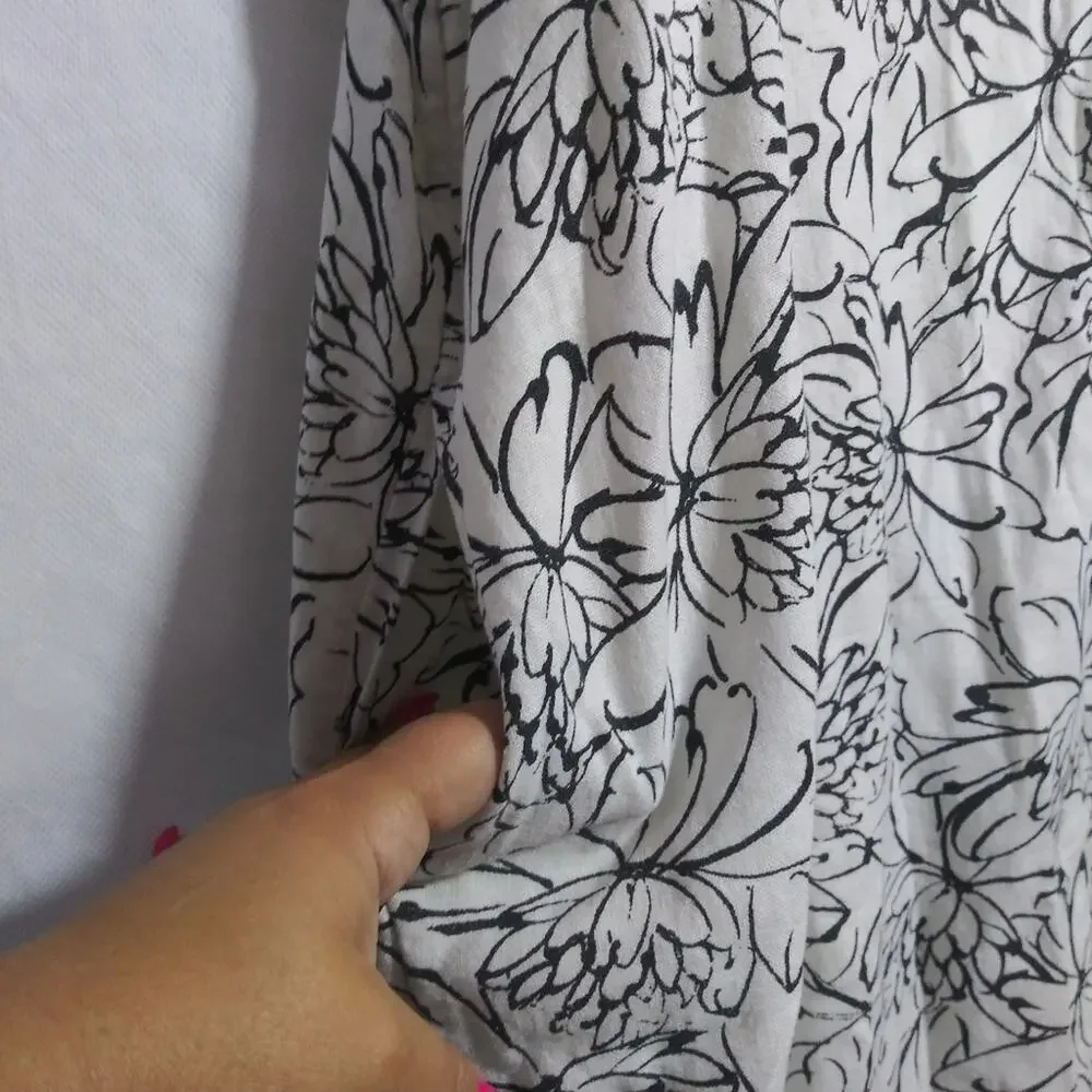 Old Navy Sleeveless Button-Front Linen-Blend Midi Shift Dress Size XXL - Picture 8 of 12